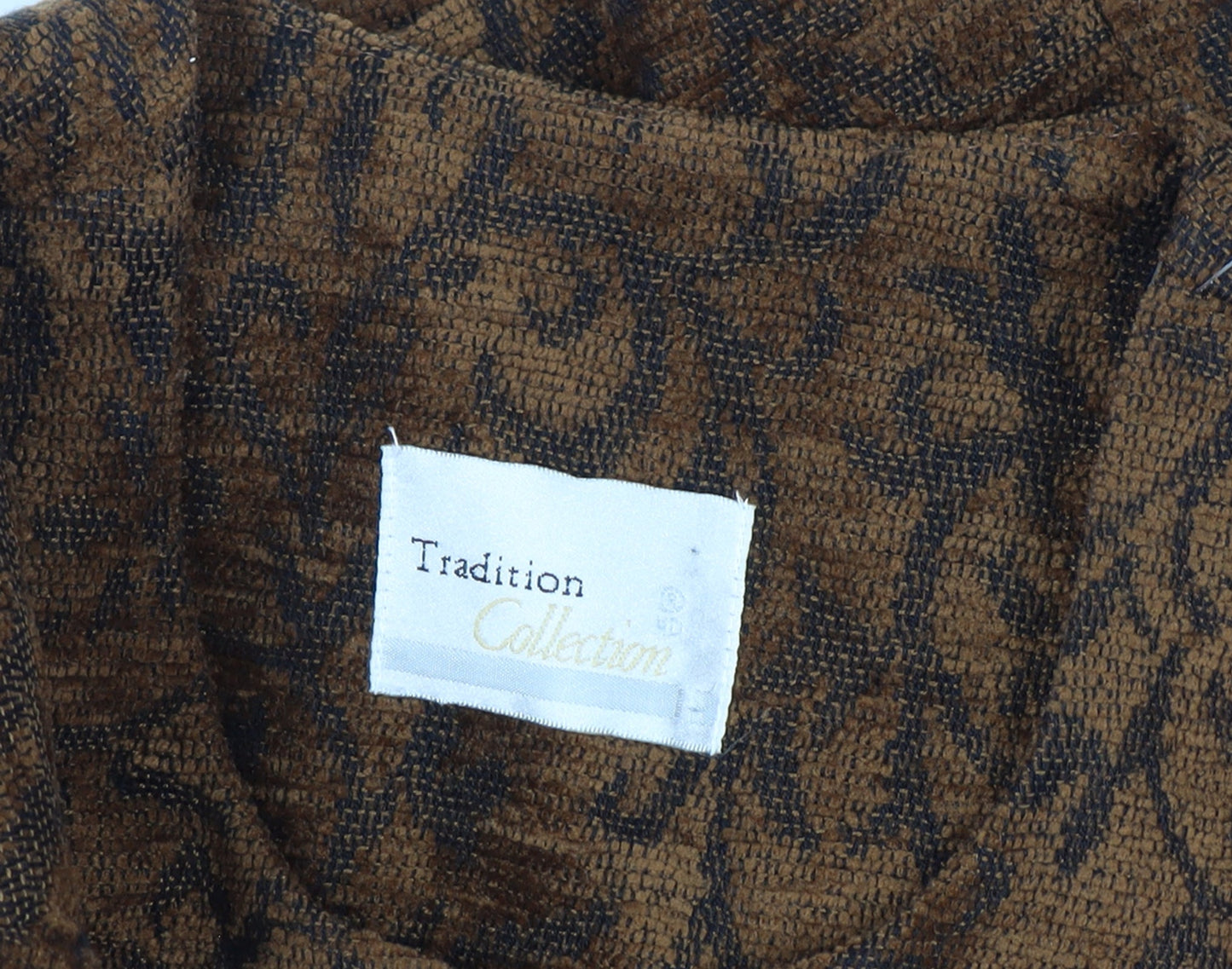 Tradition Collection Women’s Brown Paisley Blazer Jacket Size 10 Lined