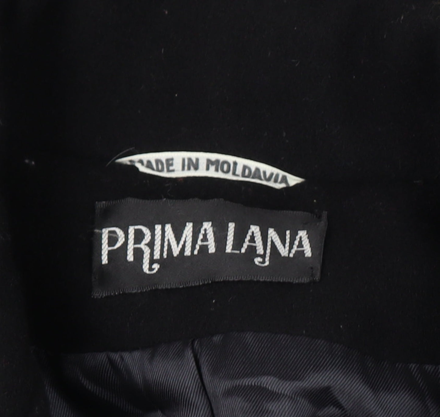 Prima Lana Women’s Black UK 16 Wool Long Overcoat Collared