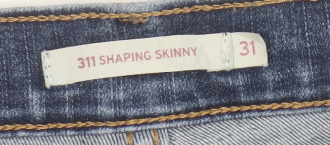 Levi's Women Blue 311 Shaping Skinny Mid Rise Jeans W31 UK 14