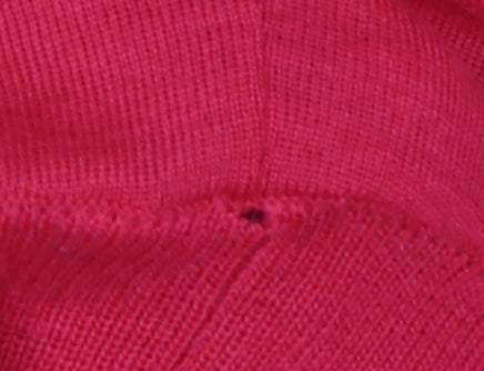 Semplice Women Red M Pure Wool Roll Neck Balloon Sleeve Jumper Vintage