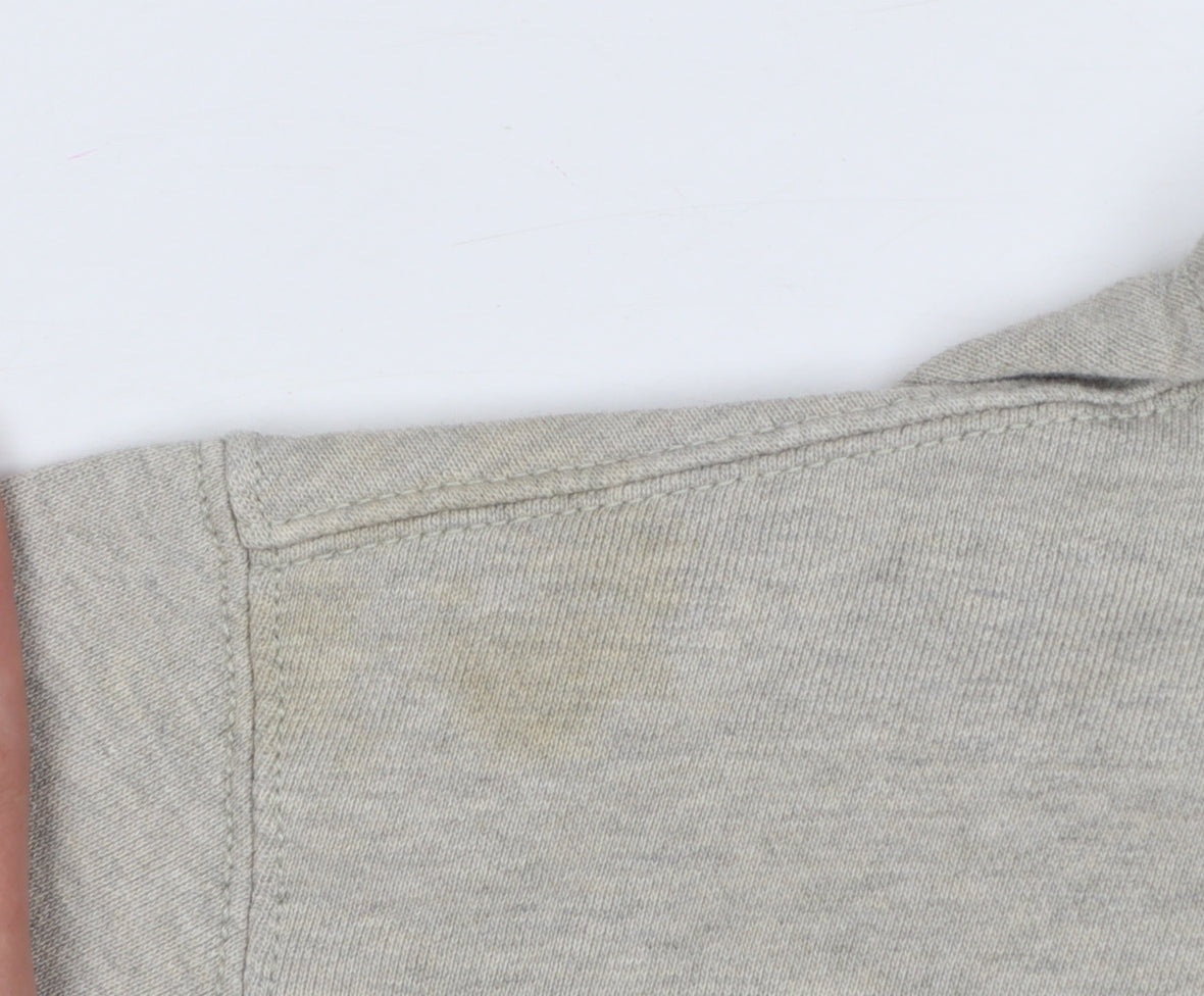 Polo Ralph Lauren Men’s Grey XL Full Zip Hoodie Logo Cotton Blend