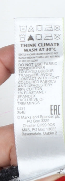 Marks & Spencer Men’s Black Slim Straight Jeans W30 L31 Stretch
