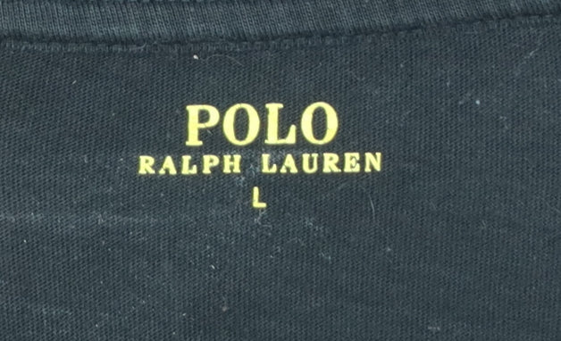 Polo Ralph Lauren Men’s Black L Long Sleeve Crew Neck Logo T-Shirt