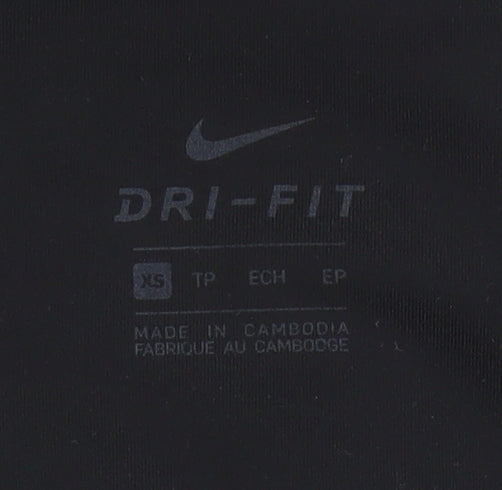 Nike Women Black XS Dri-FIT Compression Running Leggings