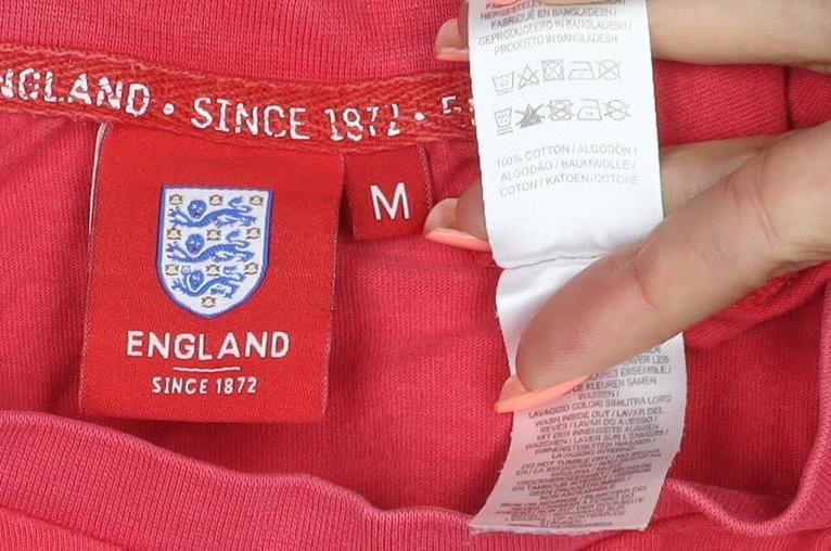 England Men’s Red M England Graphic Crew Neck Short Sleeve T-Shirt