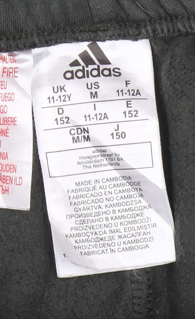 Additional view of Adidas boys’ grey cargo jogger trousers 11-12 years 152cm