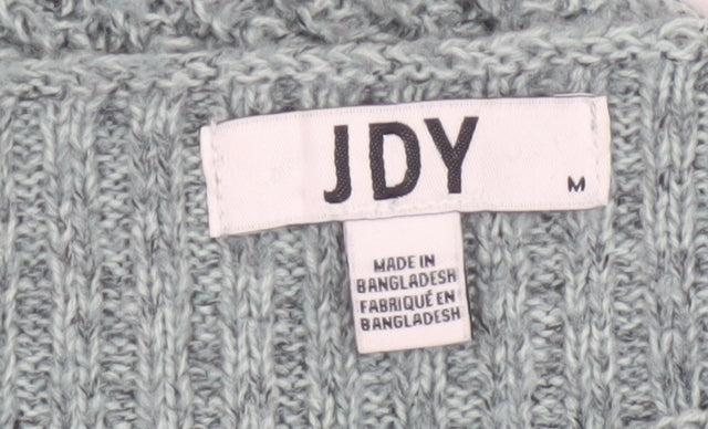 Additional view of JDY Women Green M Oversized Chunky Knit Balloon Sleeve jumper