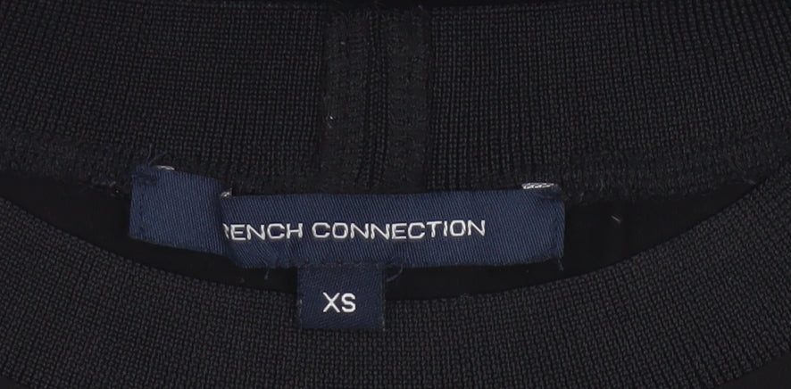 Additional view of French Connection Women’s Black XS Embellished Crew Neck T-Shirt