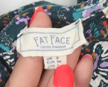 Fat Face Women Multicoloured UK 6 Knee Length Floral A-Line Dress