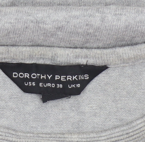 Additional view of Dorothy Perkins Women Grey Lace Hem Knit jumper UK 10