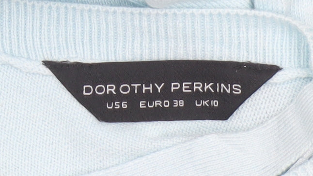 Additional view of Dorothy Perkins Women Blue UK 10 Pullover V Back Knit Jumper