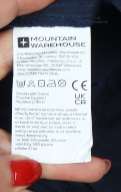 Mountain Warehouse Women’s Blue Cargo Trousers Size 38 Quick Dry