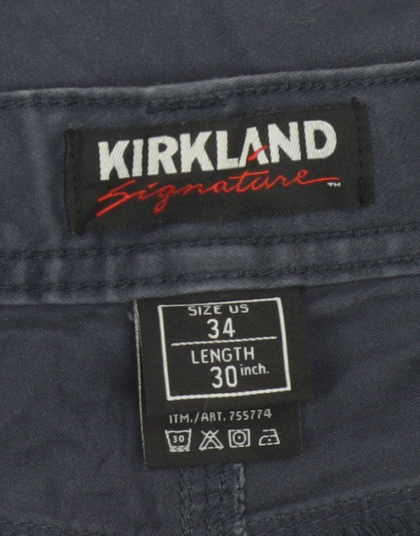 Additional view of Kirkland Signature Men’s Navy 34x30 Straight 5-Pocket Trousers
