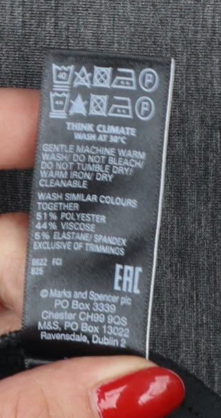Marks & Spencer Women's Grey Marl UK 18 Wrap Long Skirt