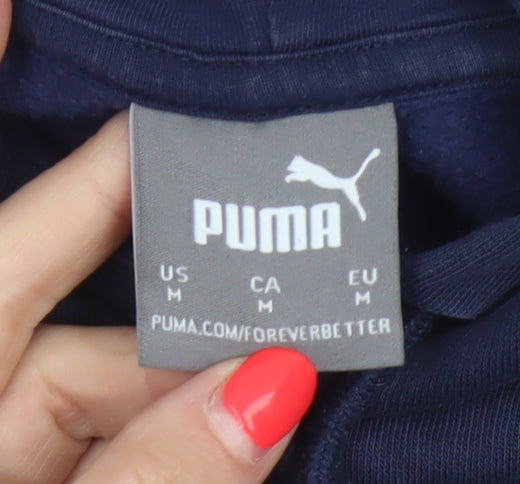 Additional view of Puma Men’s Blue M Manchester City Football Pullover Hoodie Logo