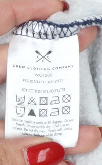 Additional view of Crew Clothing Women’s Blue, size UK 12, Pullover Crew Neck Sweatshirt