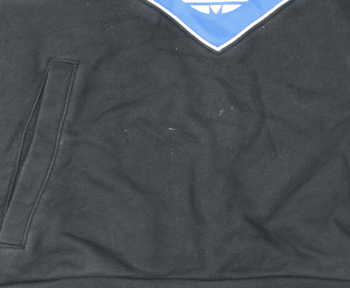 Additional view of Adidas Men Blue M Manchester United Colourblock Pullover Hoodie