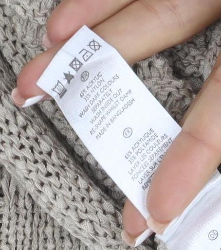 Additional view of Savoir Women’s Beige UK 18 Textured Knit Crew Neck jumper
