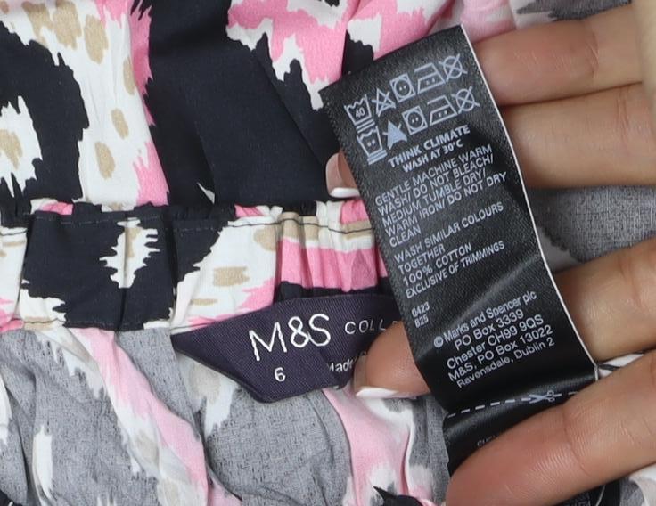 Marks & Spencer Women’s Multicoloured Geometric Mini Straight Skirt UK 6