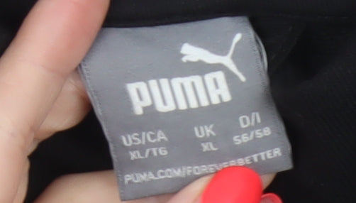 Additional view of Puma Men’s Black Grey XL Full Zip Track Jacket Logo Sports