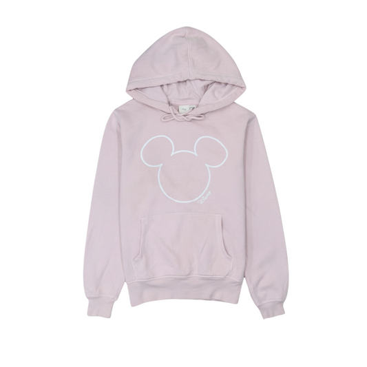 H&M Disney Womens Pink Hoodie XS Pullover Hooded Sweatshirt