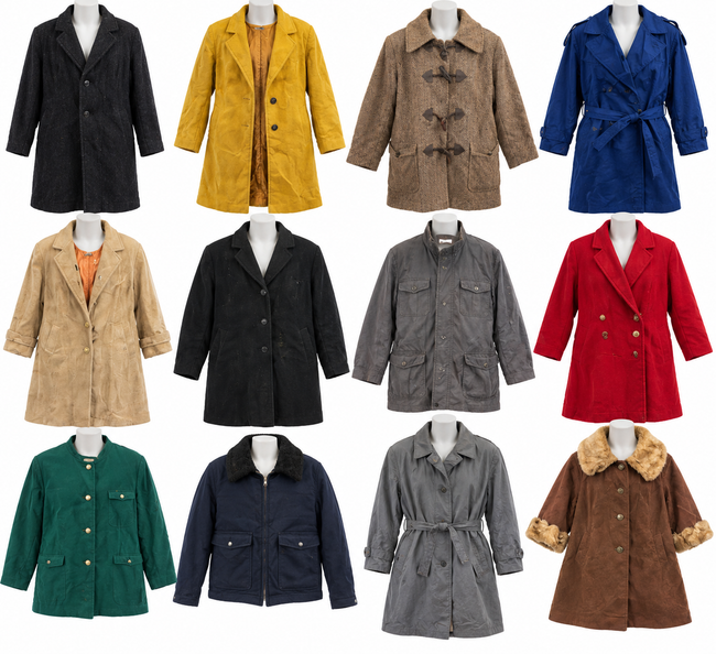 Wholesale Vintage Coats 5 Pack Bundle - For Resellers