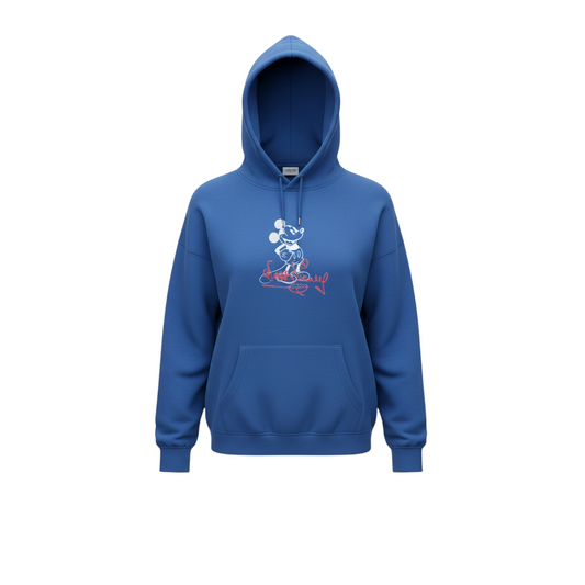 Disney x Primark Women's Blue Mickey Hoodie Size S Pullover