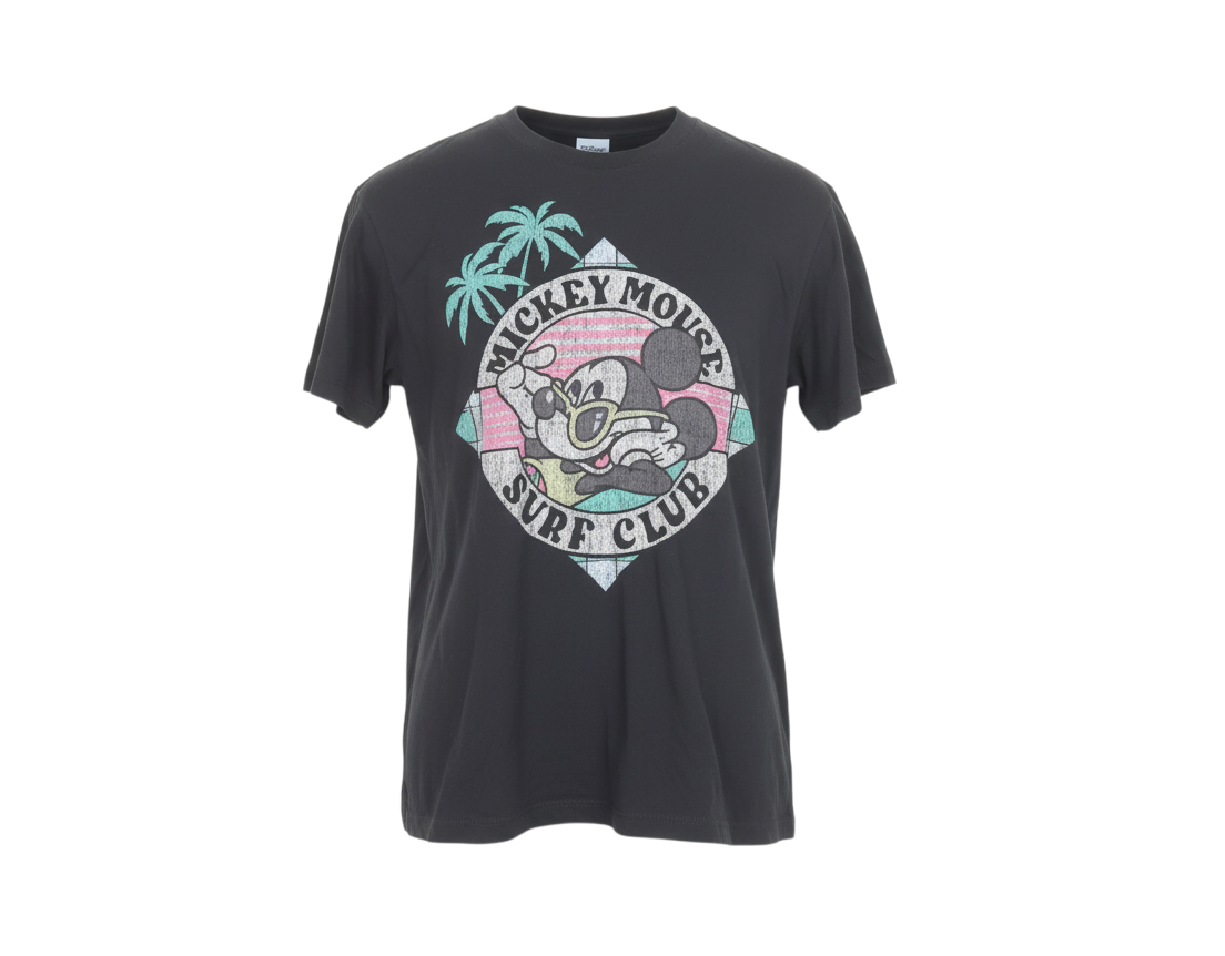Hollister Men’s Black Mickey Mouse Surf Club T-Shirt XS