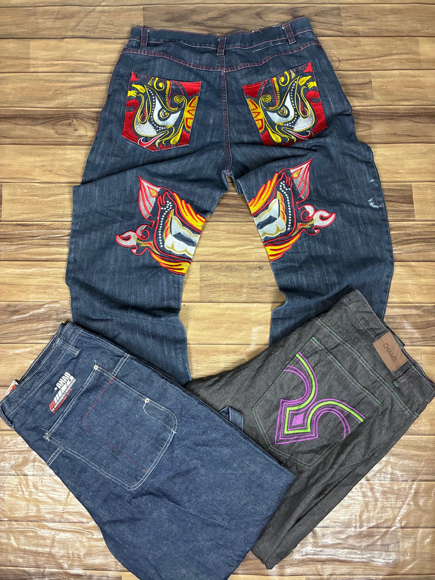 Preloved Hip-Hop Style Streetwear Jeans Grade A/B for Resale - 5 Piece