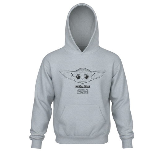 Primark Men Grey Star Wars Mandalorian Hoodie L Pullover