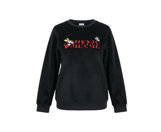 Marks & Spencer Womens Black   Pullover Jumper Size 8  - Minnie & Mickey