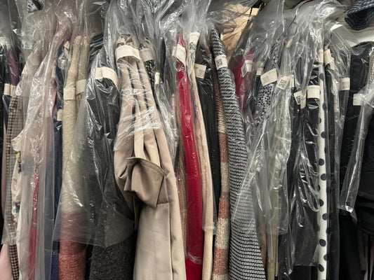 Wholesale Lot of Second-Hand Clothes with Hangers