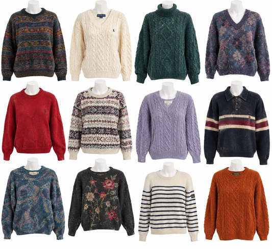 Wholesale Box 20 Vintage Jumpers Resellers
