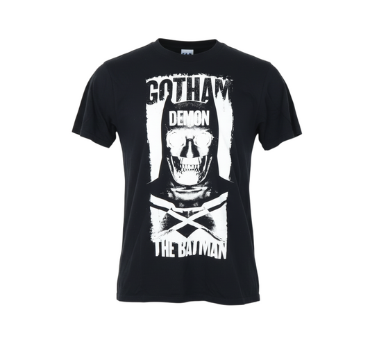Gildan Men's Black Batman DC Graphic Print Softstyle Cotton T-Shirt M