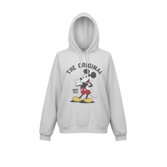 Kiabi Disney Womens White Mickey Mouse Pullover Hoodie XL