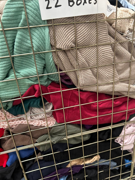 Oxfam Charity Stock Untouched Original Jumpers 20-25 Pack