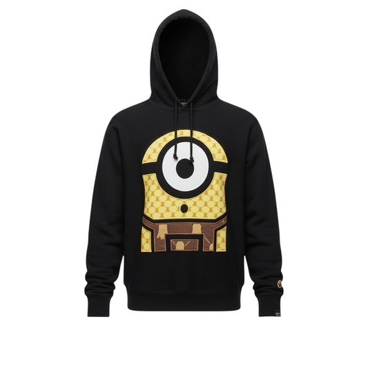 Bobby Abley Minions Black Hoodie 2XL Women Relaxed Fit Pullover