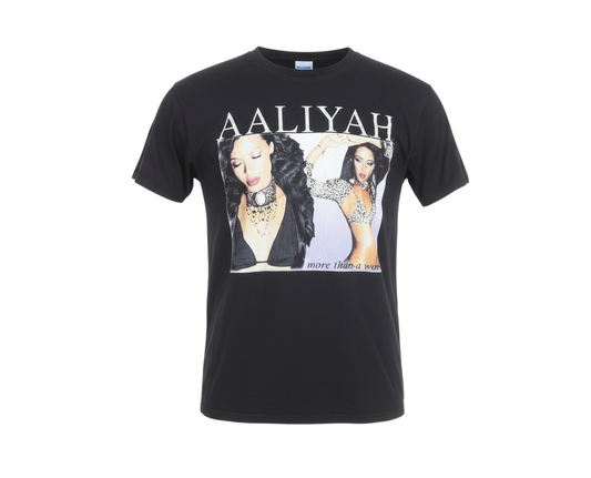 And Finally Women's Black Aaliyah Graphic T-Shirt Size 10