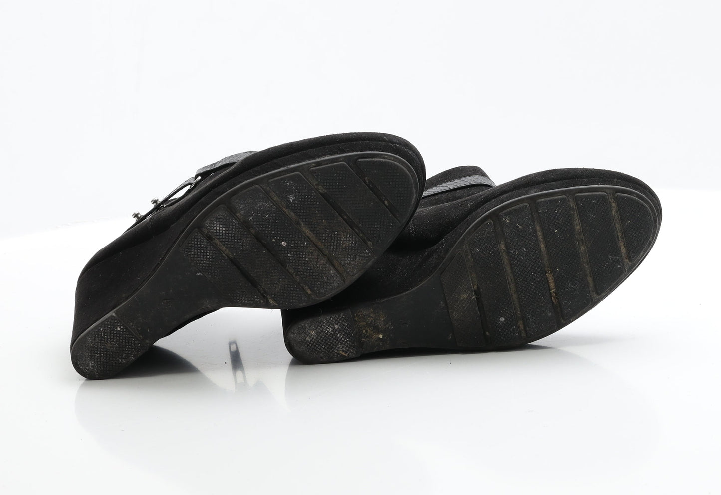 F&F Womens Black  Suede Chelsea Boot 4 EUR 37