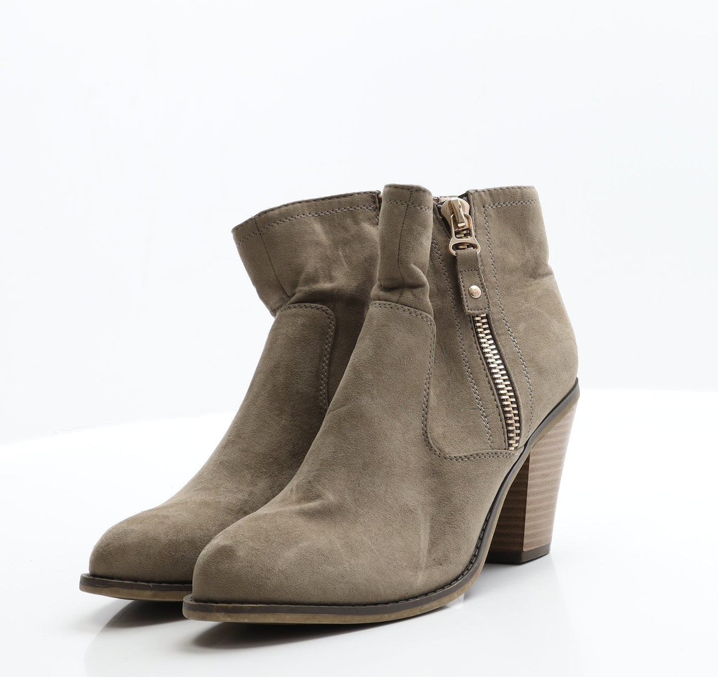 George Womens Brown  Suede Cowboy Boot 6 EUR 39