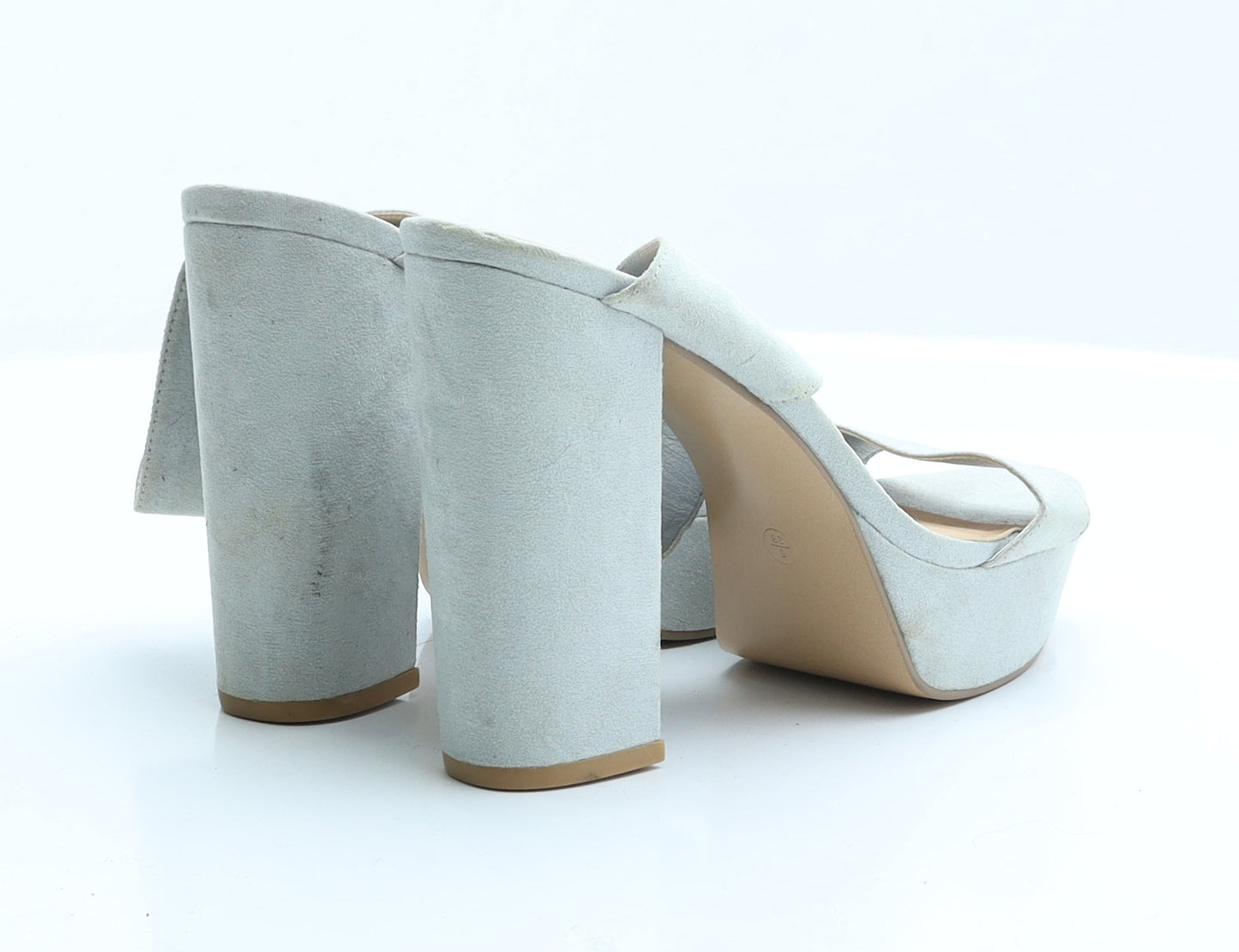 Atmosphere Womens Blue  Suede Platform Heel 6 EUR 39