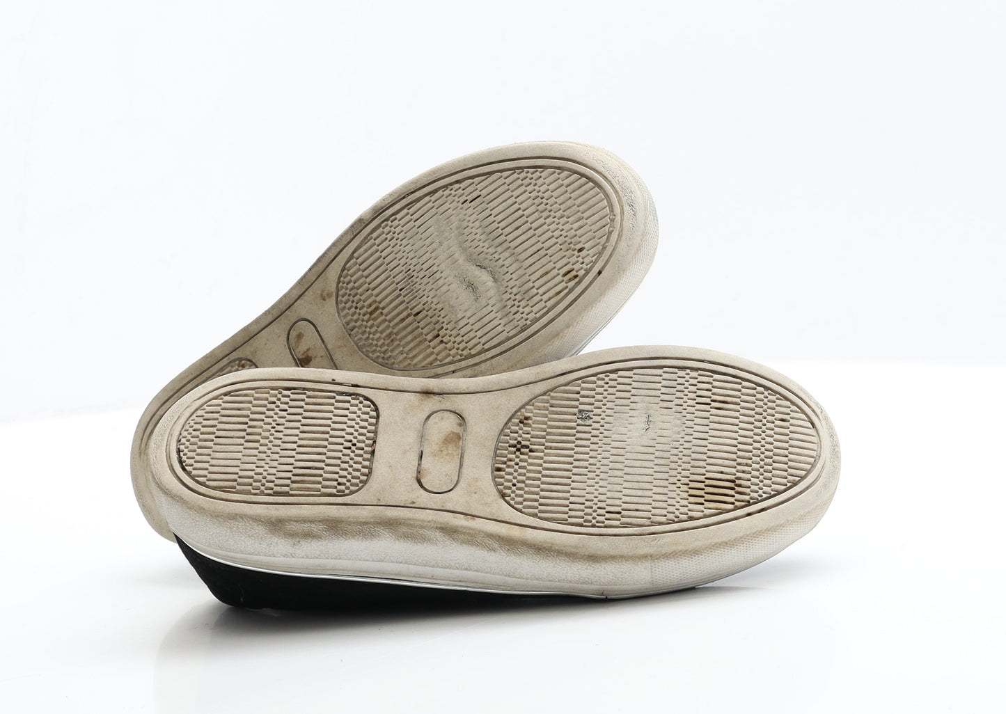 Primark Womens Black  Faux Suede Trainer Flat 3