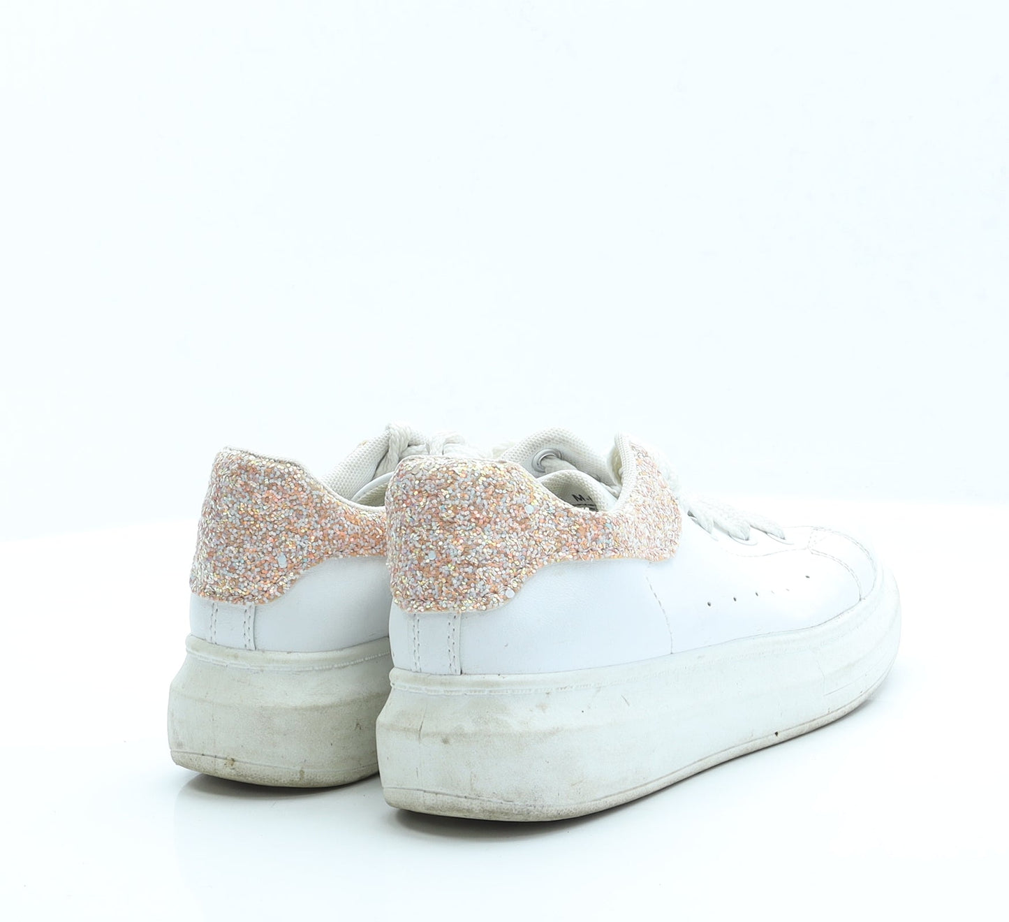 Preworn Womens Ivory  Polyester Trainer Casual 3 36