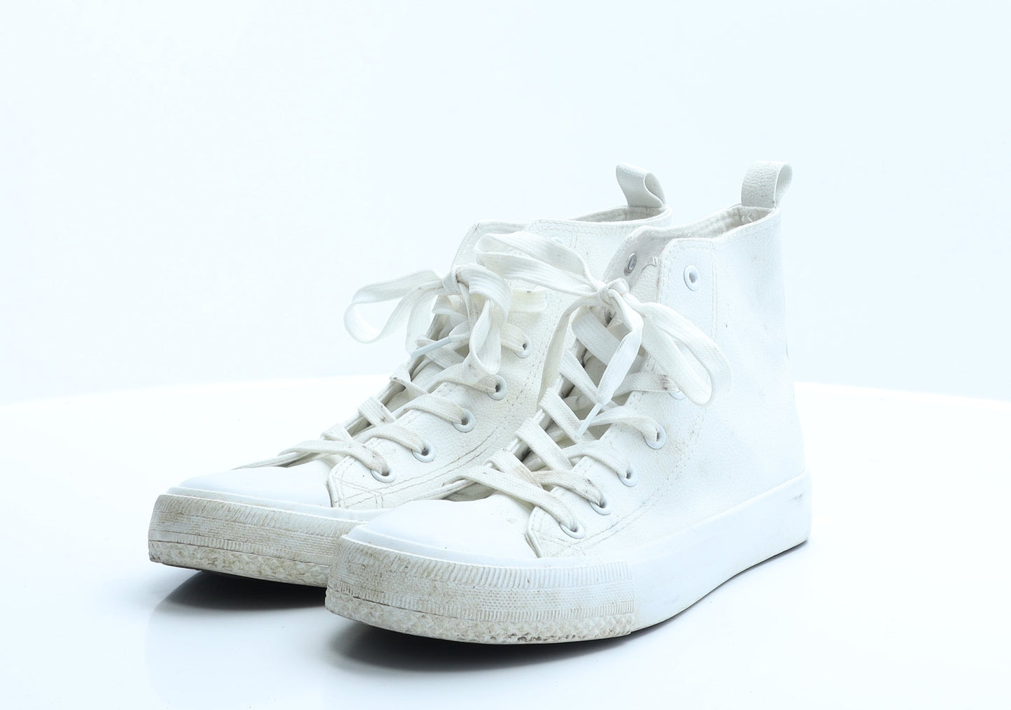 Primark Womens White  Rubber Trainer Flat 7 40