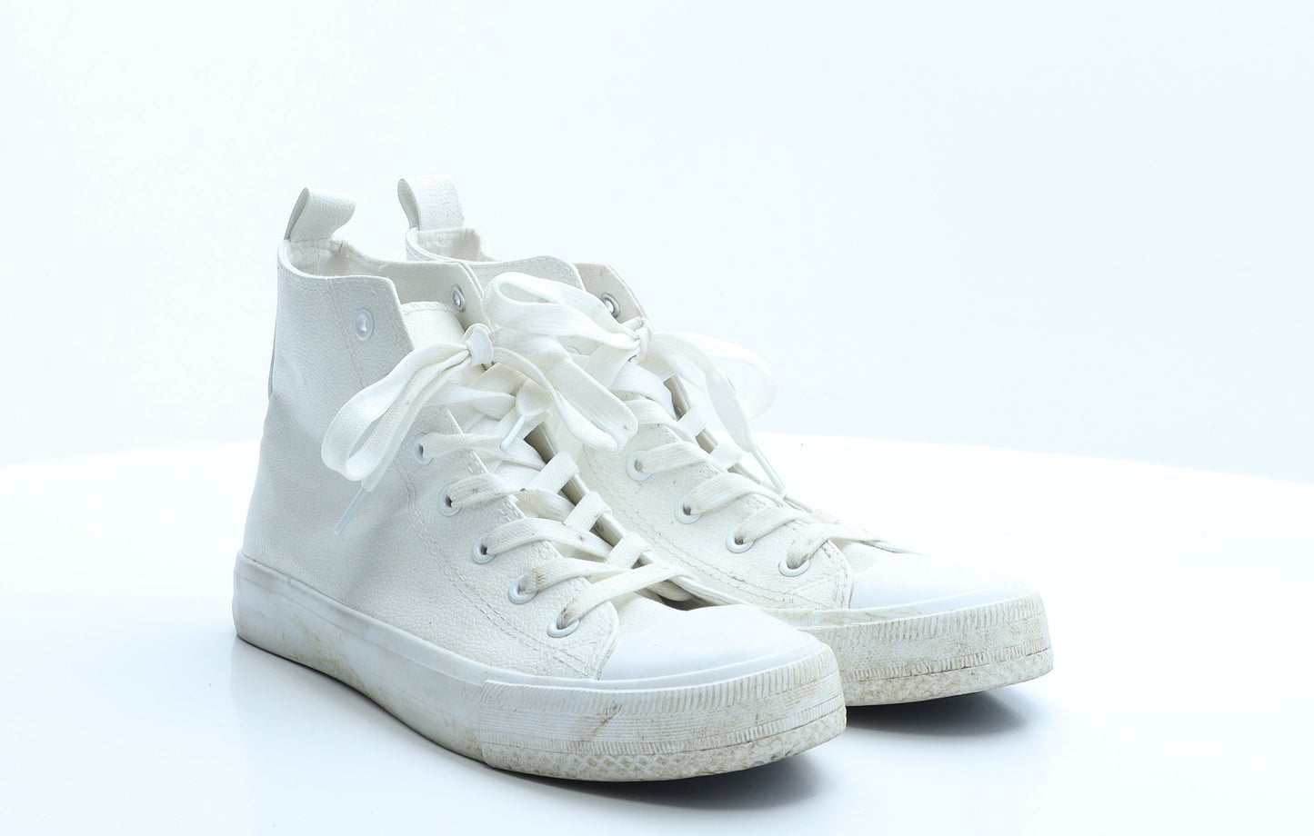Primark Womens White  Rubber Trainer Flat 7 40
