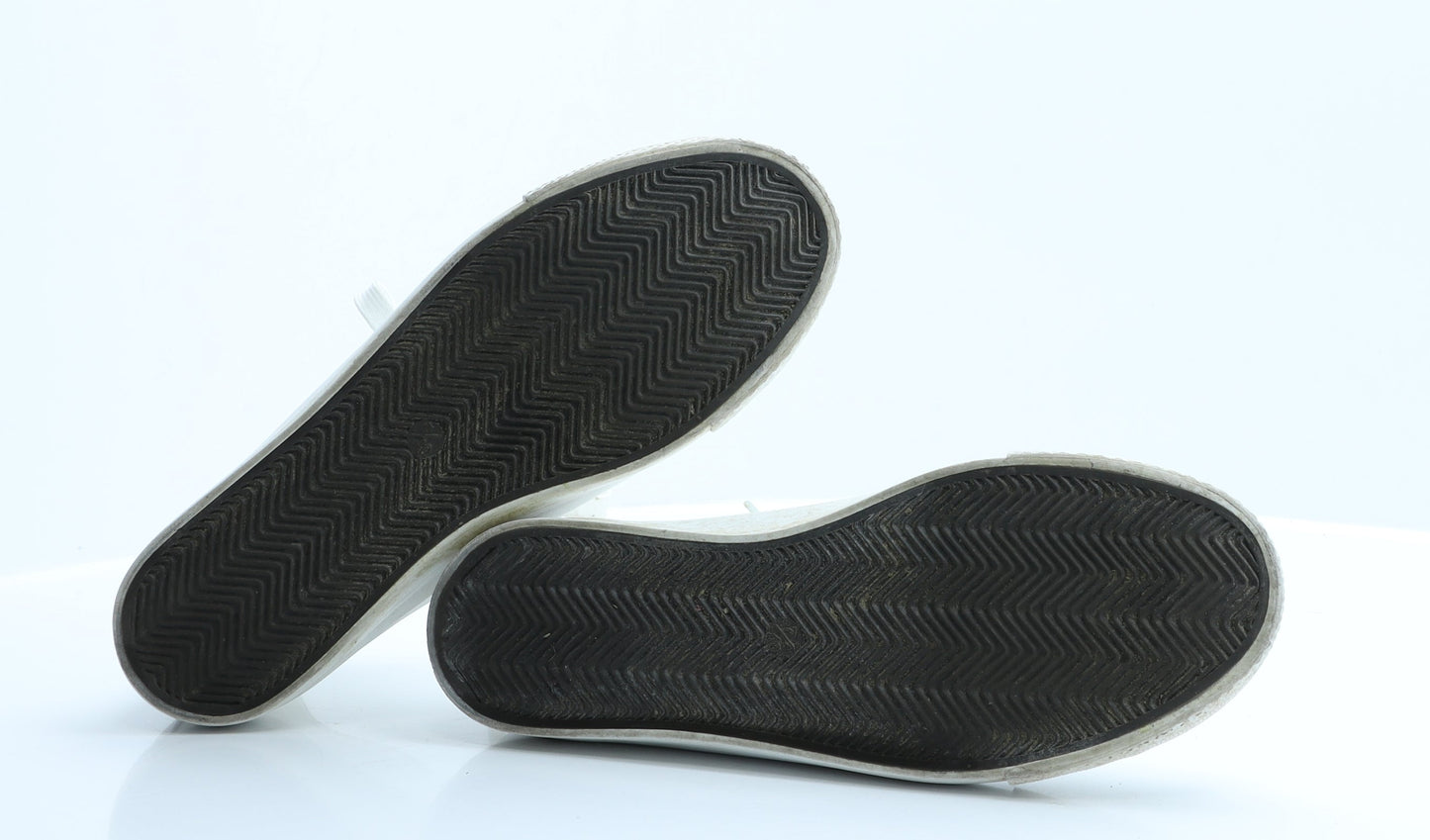 Primark Womens White  Rubber Trainer Flat 7 40