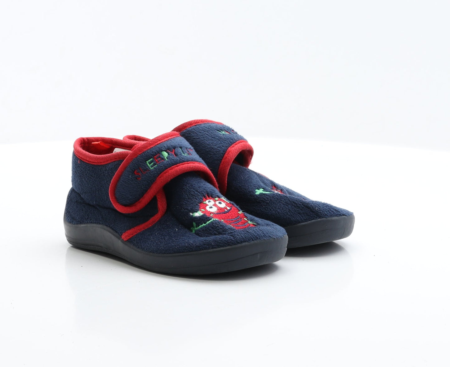 Primark Boys Blue  Polyester Slip On Slipper UK 13 13 EUR 32  - Sleepy little monster