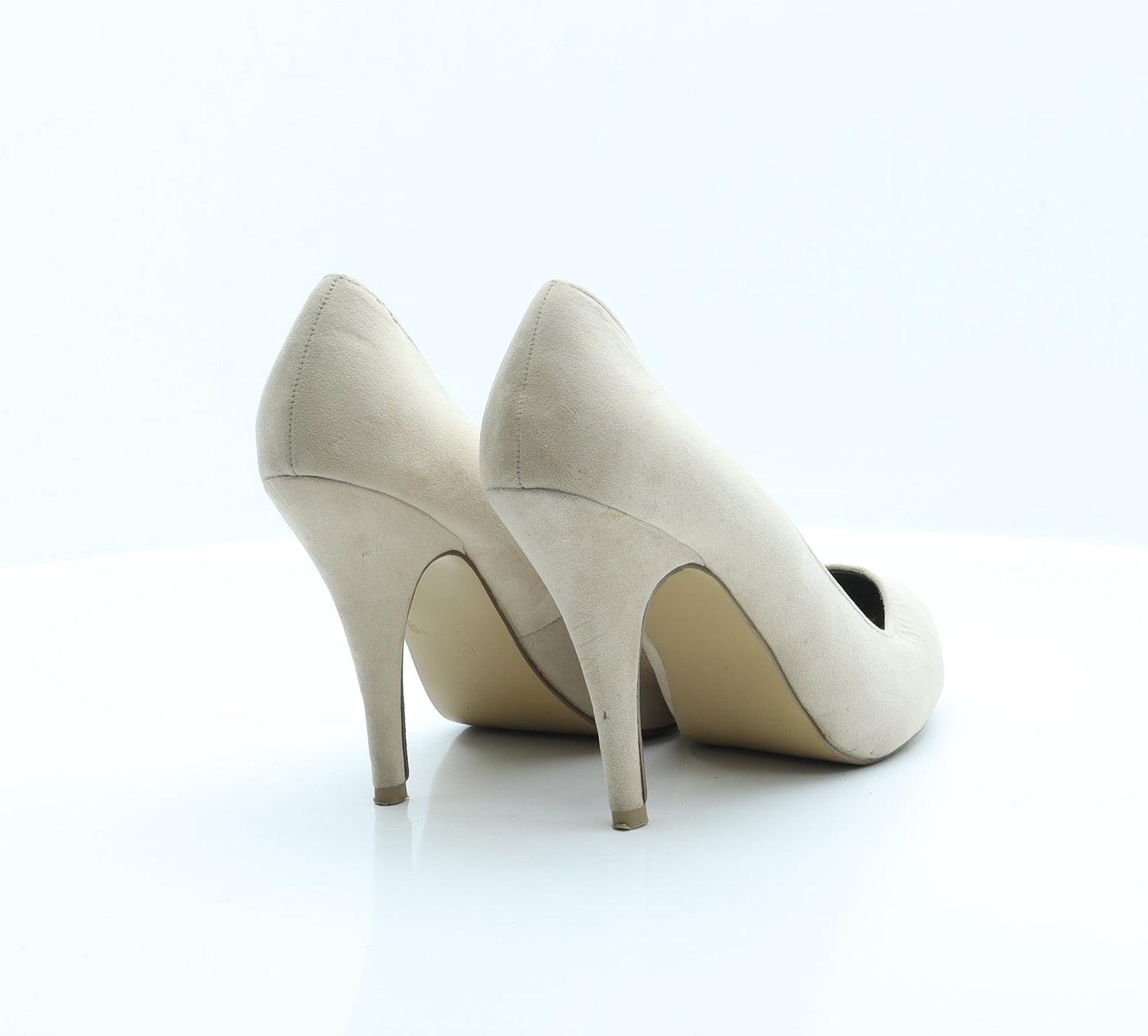 Primark Womens Pink  Faux Suede Court Heel 6 EUR 39