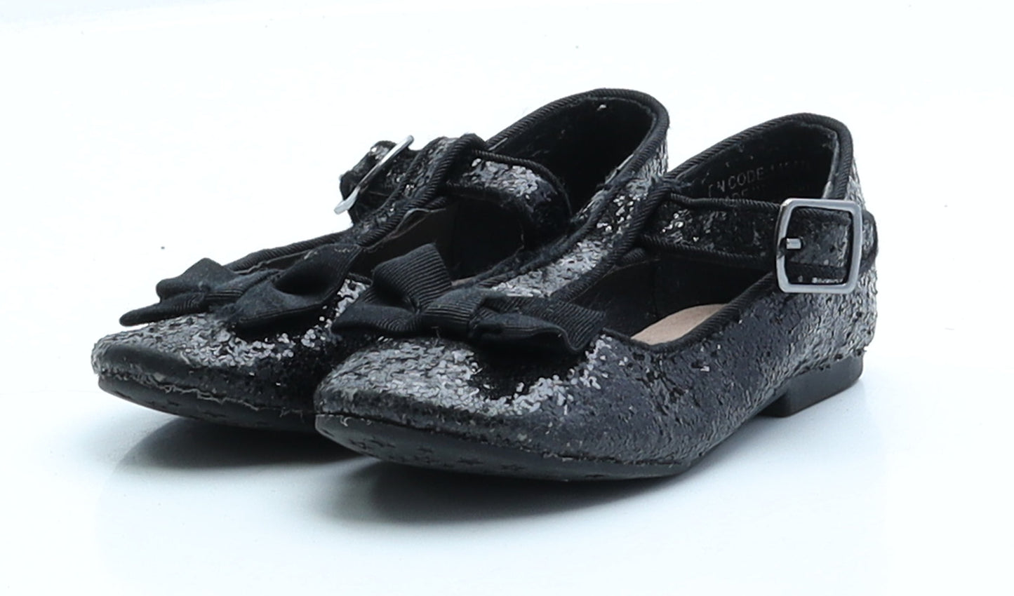 Primark Girls Black Polyester Ballet Flat UK 6 EUR 23