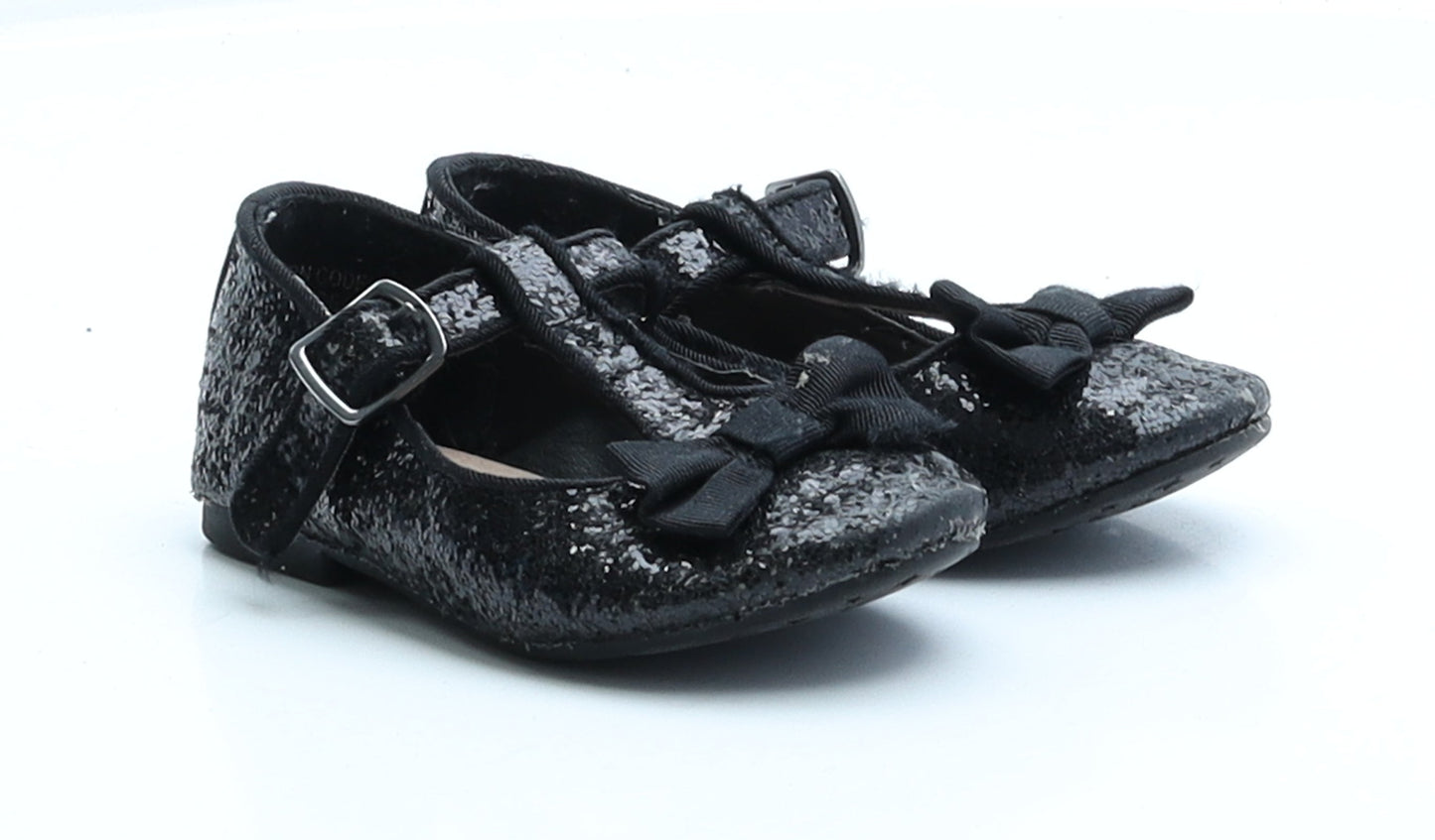 Primark Girls Black Polyester Ballet Flat UK 6 EUR 23